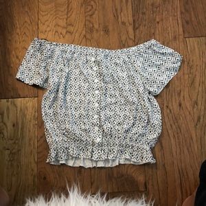 over the shoulder shirt